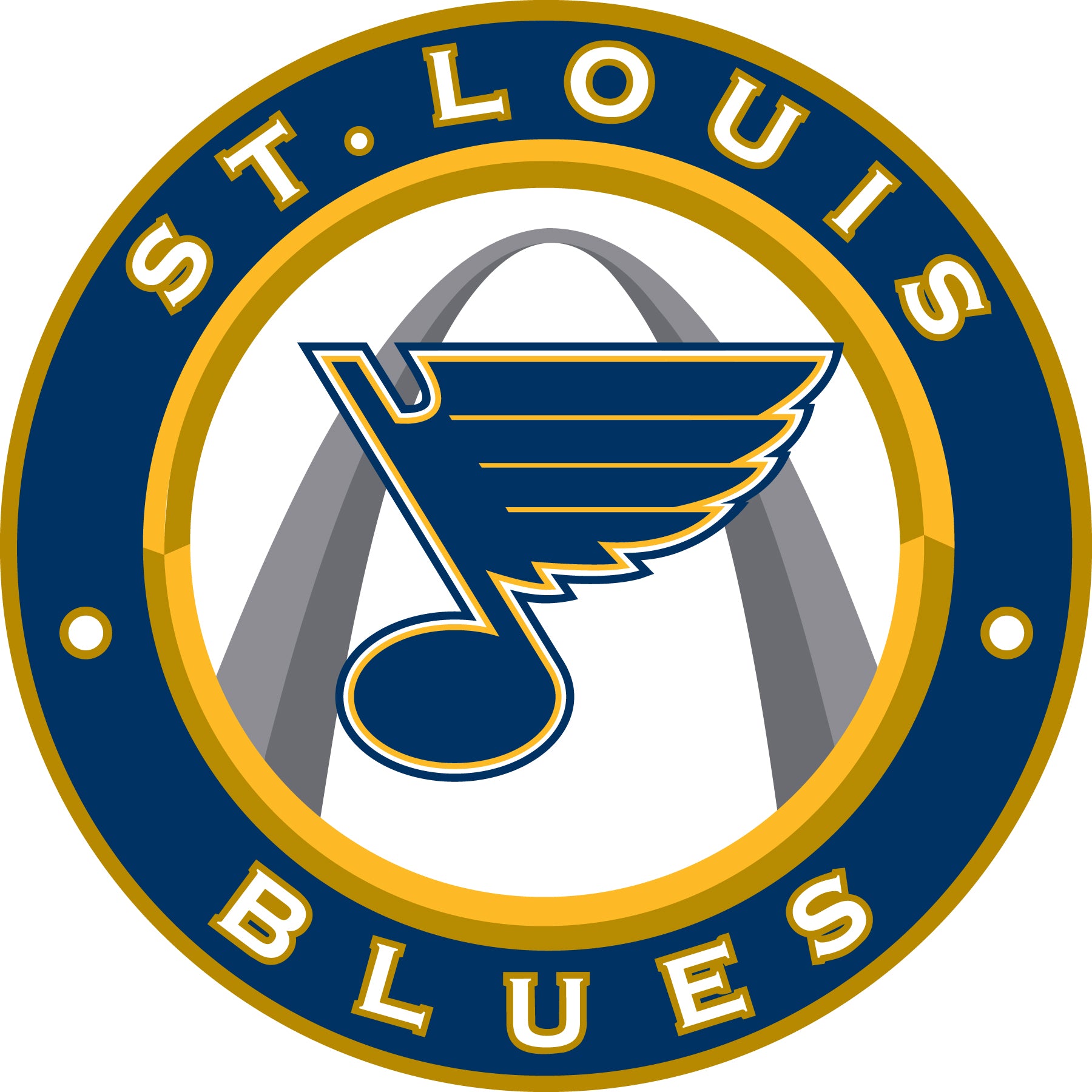 St. Louis Blues 12'' State Circle Sign