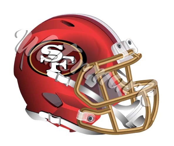 San Francisco 49ers Elite Helmet Sticker / Vinyl Decal  |  10 sizes!! 🏈