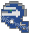 Seattle Seahawks 8 bit Tecmo Bowl Logo Vinyl Decal  Sticker 10 sizes!!! 🏈👾
