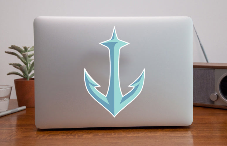 New! BIGGER!! Seattle Kraken Anchor logo stickers | SidelineSwap
