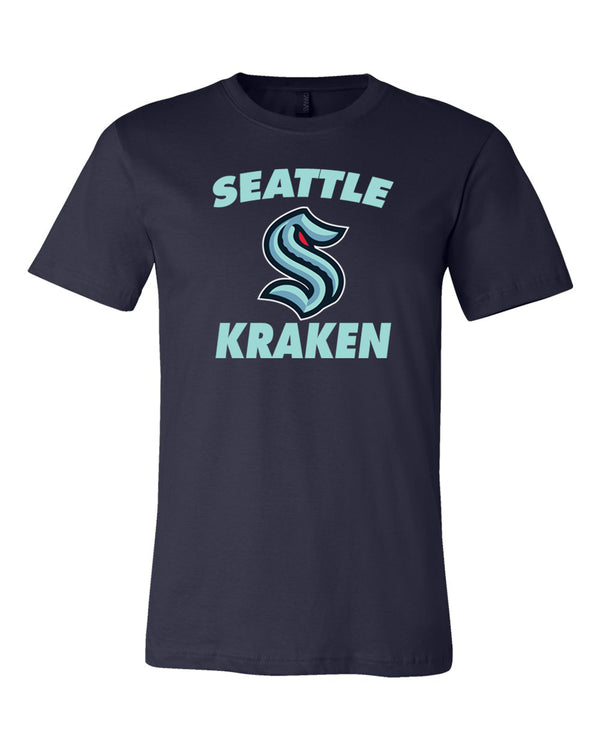 Seattle Kraken Arch Logo T-shirt 6 Sizes S-3XL!!!!
