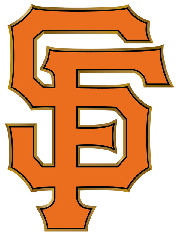 San Francisco Giants SF Orange logo Vinyl Decal / Sticker 5 Sizes!!!