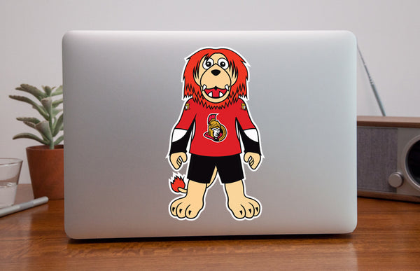 Ottawa Senators Sticker / Decal | Sparty Mascot Sticker 🏒🏆