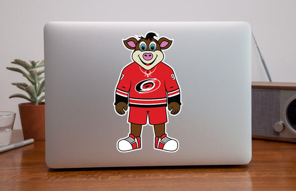 Carolina Hurricanes Mascot Sticker / Decal | Stormy Mascot Sticker 🏒🏆