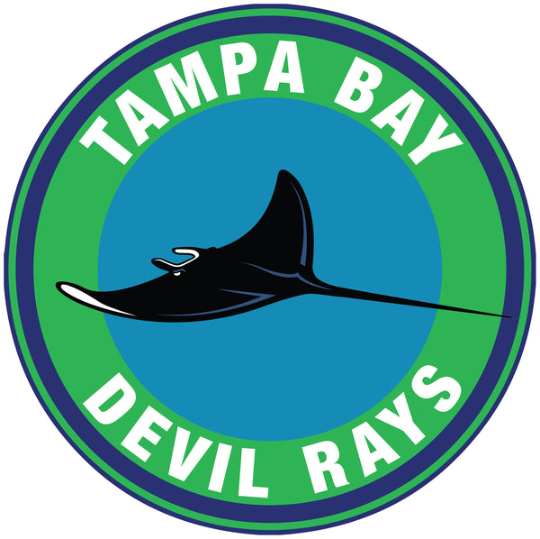 Tampa Bay Rays Throwback logo Circle Logo Vinyl Decal  Sticker 5 sizes!!