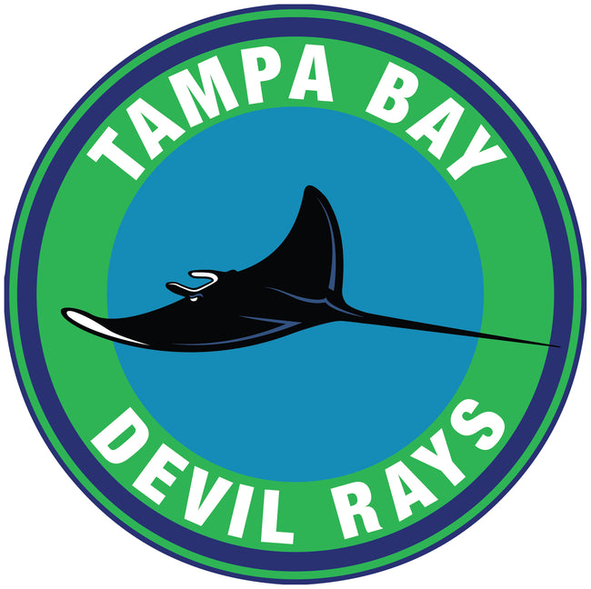 Tampa Bay Devil Rays Throwback Logo Vinyl Decal / Sticker 5 Sizes!!!