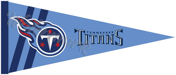 Tennessee Titans Throwback Pennant Sticker Vinyl Decal / Sticker 10 sizes!!