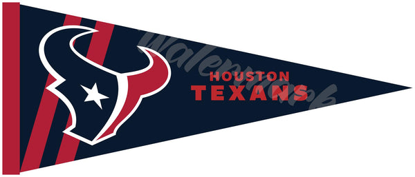 Houston Texans Pennant Sticker Vinyl Decal / Sticker 10 sizes!!