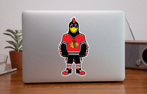 Chicago Blackhawks Mascot Sticker / Decal | Tommy Mascot Sticker 🏒🏆