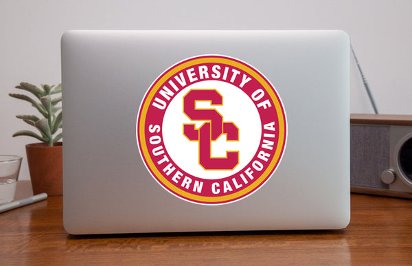 USC Trojans SC Circle Logo Vinyl Decal / Sticker 10 sizes!!!