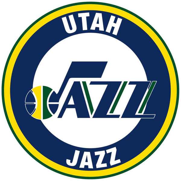 Utah Jazz Circle Logo Vinyl Decal / Sticker 5 sizes!!