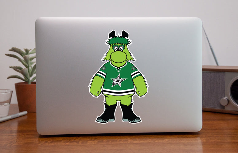 Dallas Stars Hockey Puck - Victor E. Green Mascot With 3D Texture