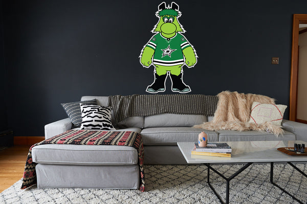 Dallas Stars Mascot Sticker / Decal | Victor E. Green Mascot Sticker 🏒🏆