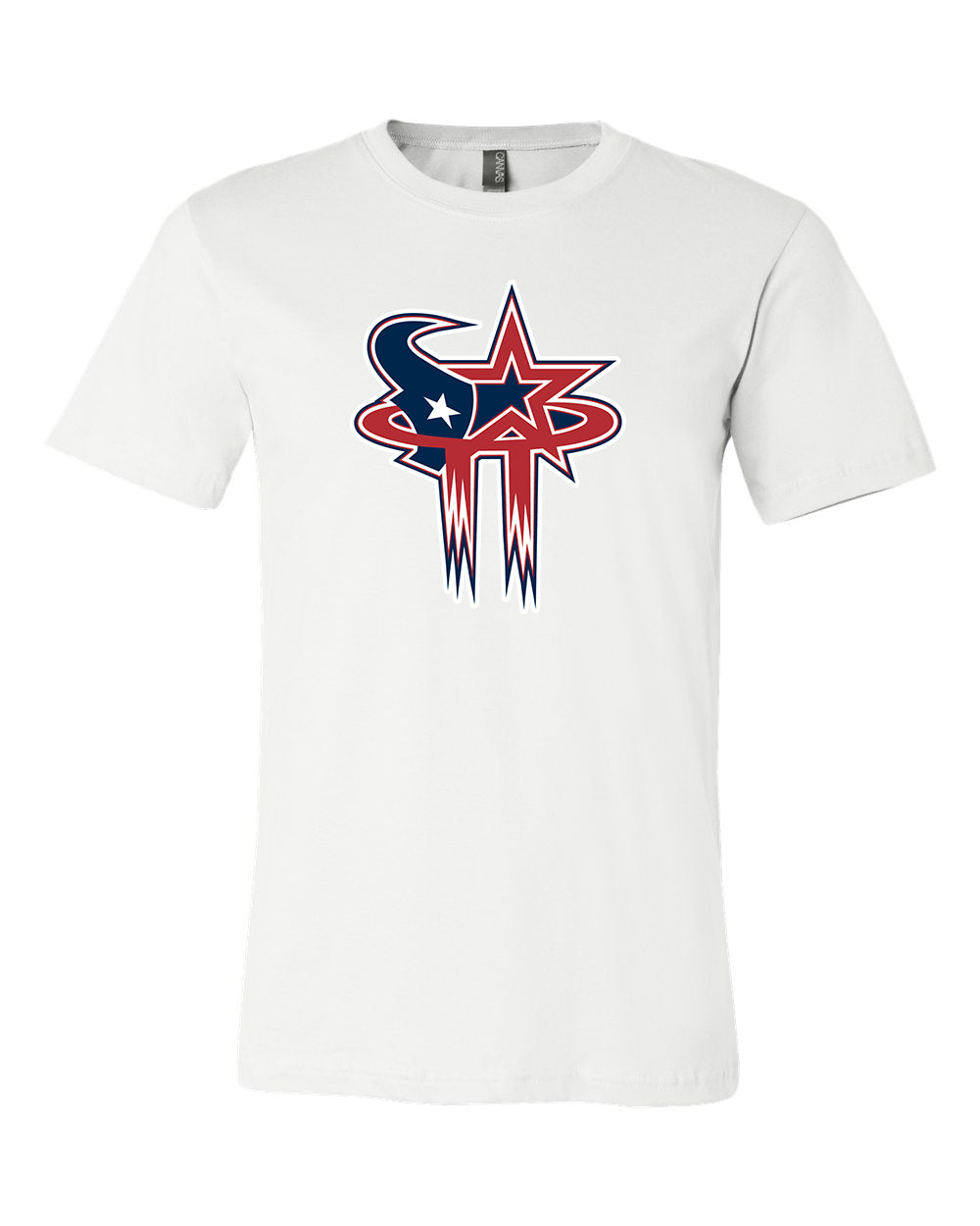 Houston Astros Texans Rockets MASH UP Logo T-shirt 6 Sizes S-3XL
