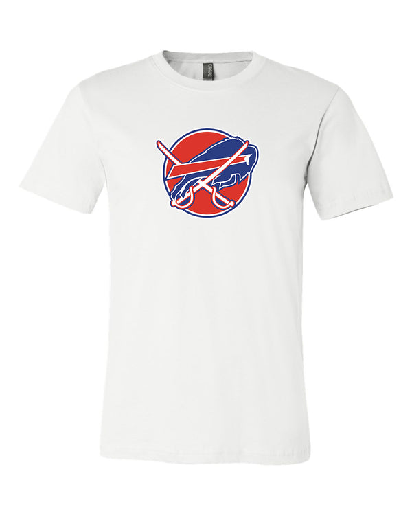 Buffalo Bills Buffalo Sabres MASH UP Logo  T-shirt 6 Sizes S-3XL!!