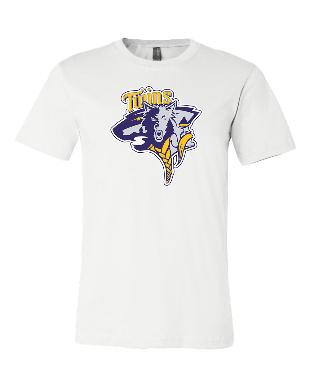 Minnesota Vikings Twins Wild MASH UP Logo T-shirt 6 Sizes S-3XL