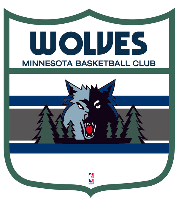 Minnesota Timberwolves Shield  Logo Vinyl Decal / Sticker 2 Inches to 48 Inches!